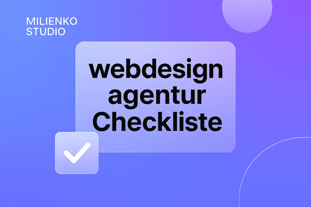 webdesign agentur Checkliste 9 webdesign agentur Checkliste – OG Titelbild (Miliienko Studio)