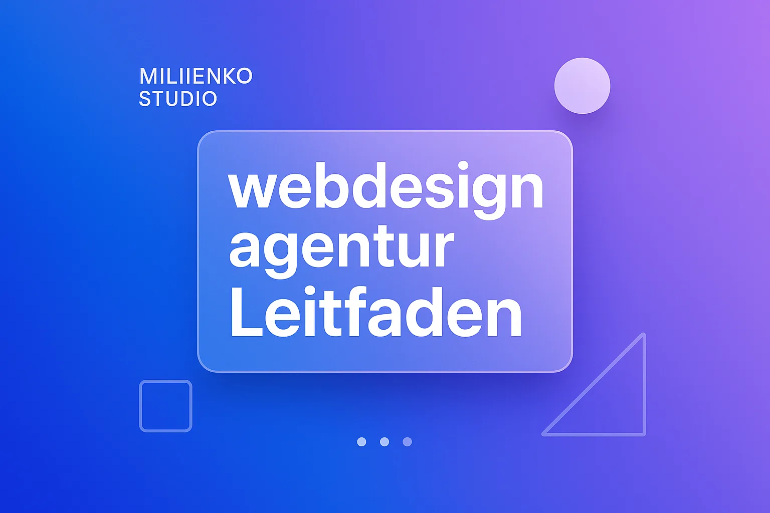 Webdesign Agentur – Illustration (Miliienko Studio)
