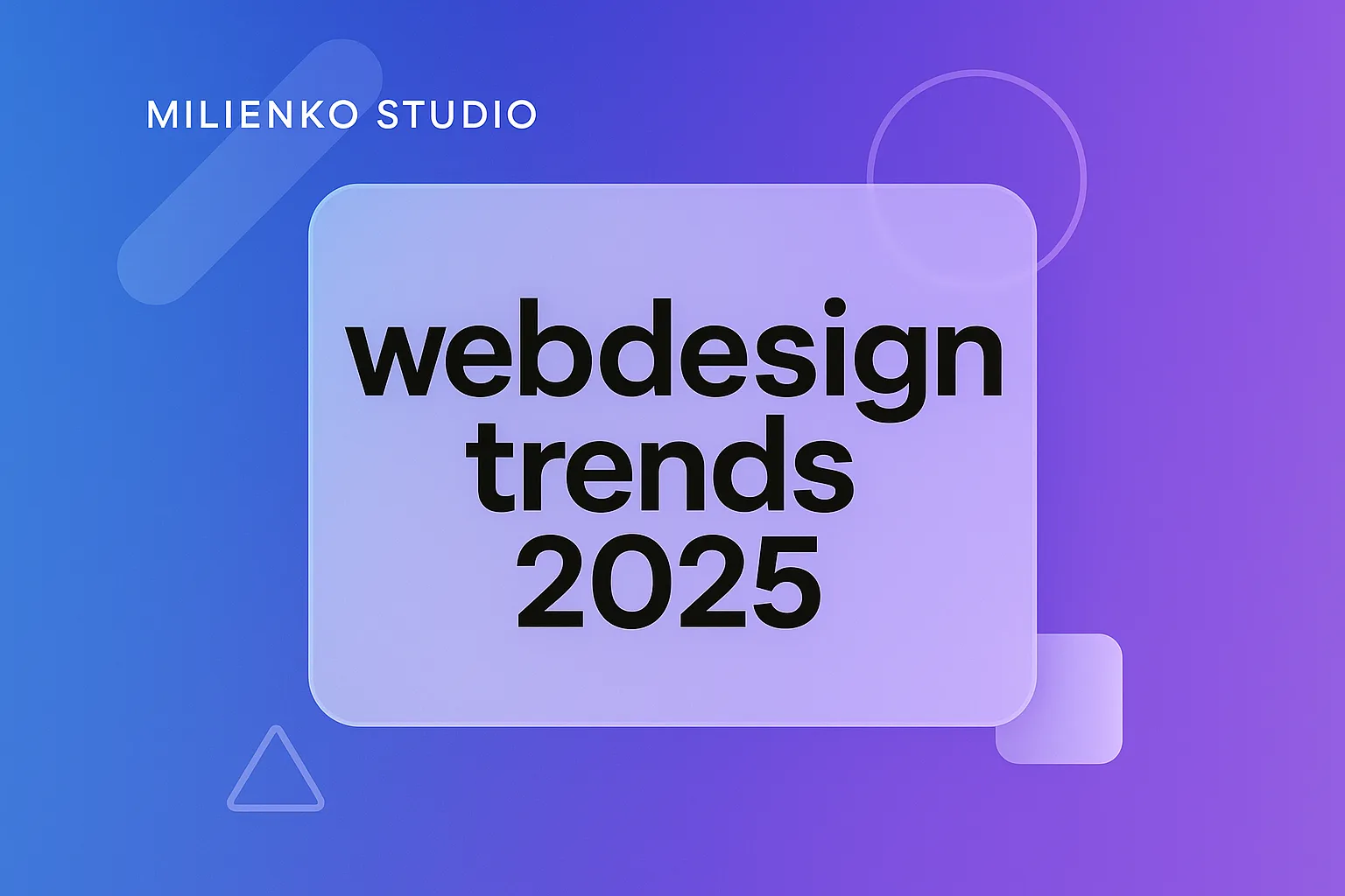 webdesign trends 2025 1 webdesign trends 2025 – Illustration (Miliienko Studio)